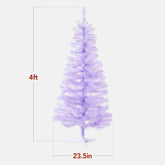 Pre-lit Colorful Mini Spruce Christmas Tree w/ LED Lights - 4ft