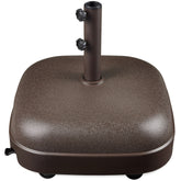 123lb Capacity Fillable Mobile Umbrella Base w/ 4 wheels - Dome Square