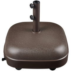123lb Capacity Fillable Mobile Umbrella Base w/ 4 wheels - Dome Square