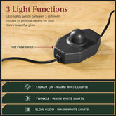 Pre-Lit Frosted Artificial Black Spruce Christmas Tree, w/Easy Assembly