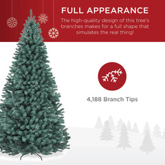 Unlit Artificial Blue Spruce Christmas Tree, w/Easy Assembly