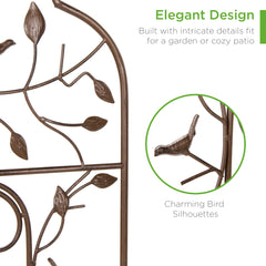 Set of 2 Iron Arched Garden Trellis