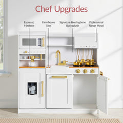 Pretend Play Kitchen with Espresso Machine